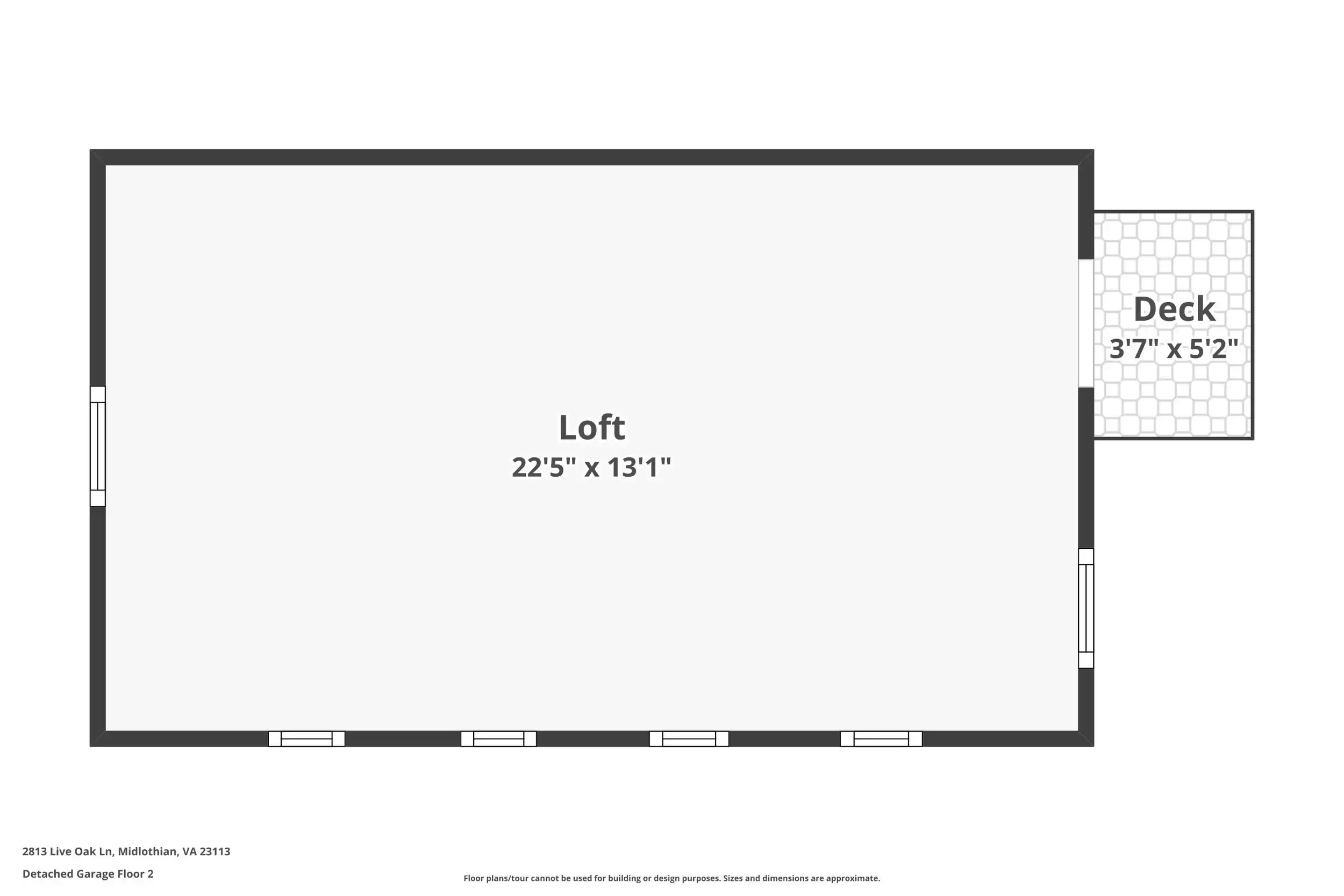 Garage Upper Floor Plan