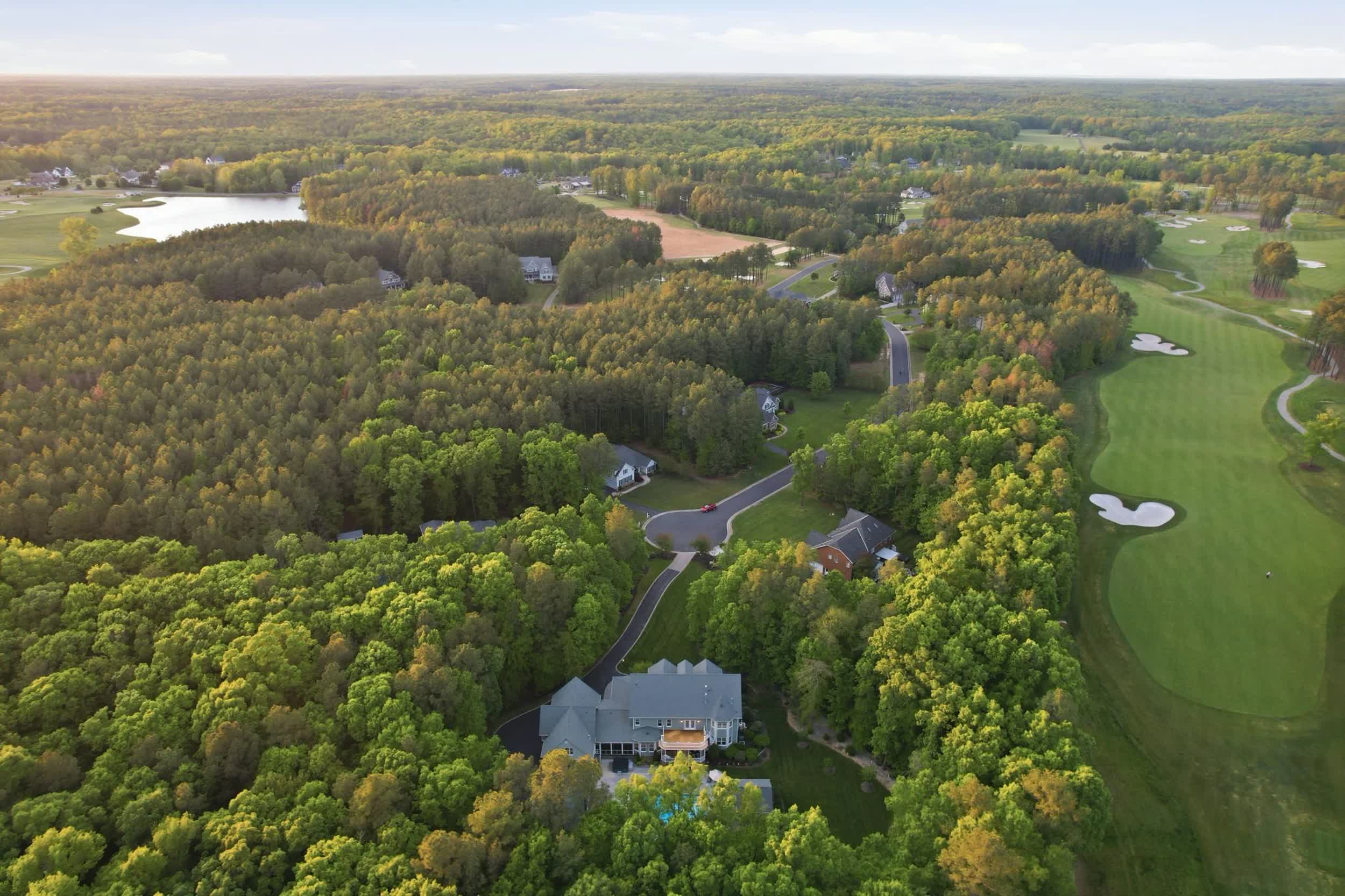 Golf course fairway landscape